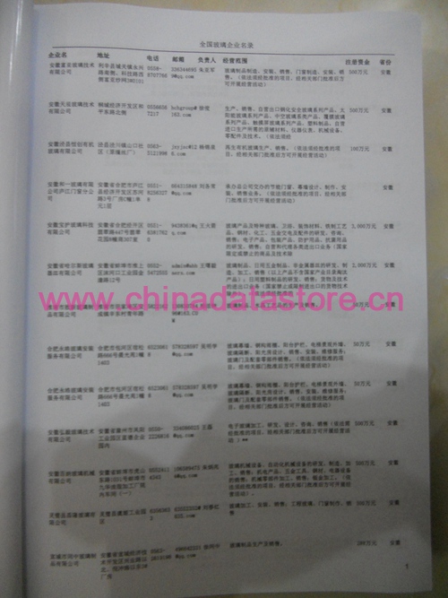 全國玻璃企業名單助您立刻獲得大量潛在客戶信息，大大減少銷售成本，是您的事業事半功倍